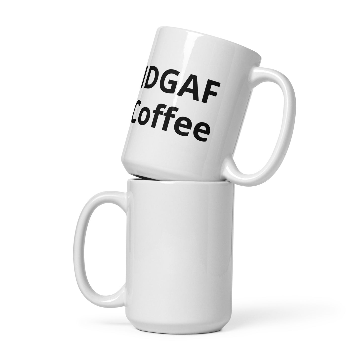 White glossy mug